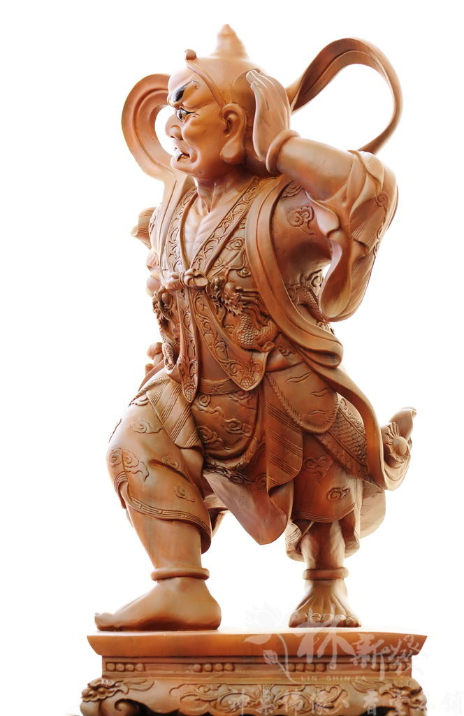新發神藝-千里眼將軍．順風耳將軍(二尺二高/68公分作品)