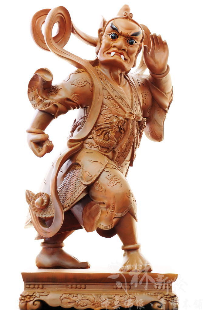 新發神藝-千里眼將軍．順風耳將軍(二尺二高/68公分作品)