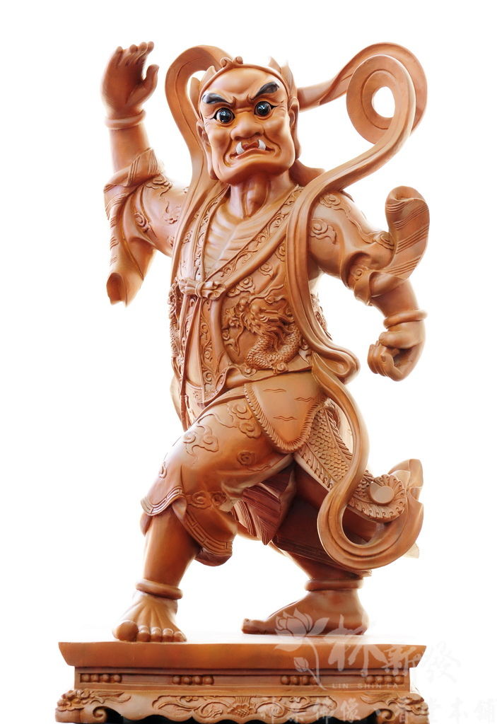 新發神藝-千里眼將軍．順風耳將軍(二尺二高/68公分作品)