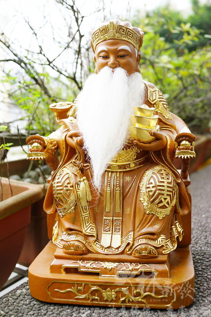 新發神藝-福德正神(合家平安．古體圓座)