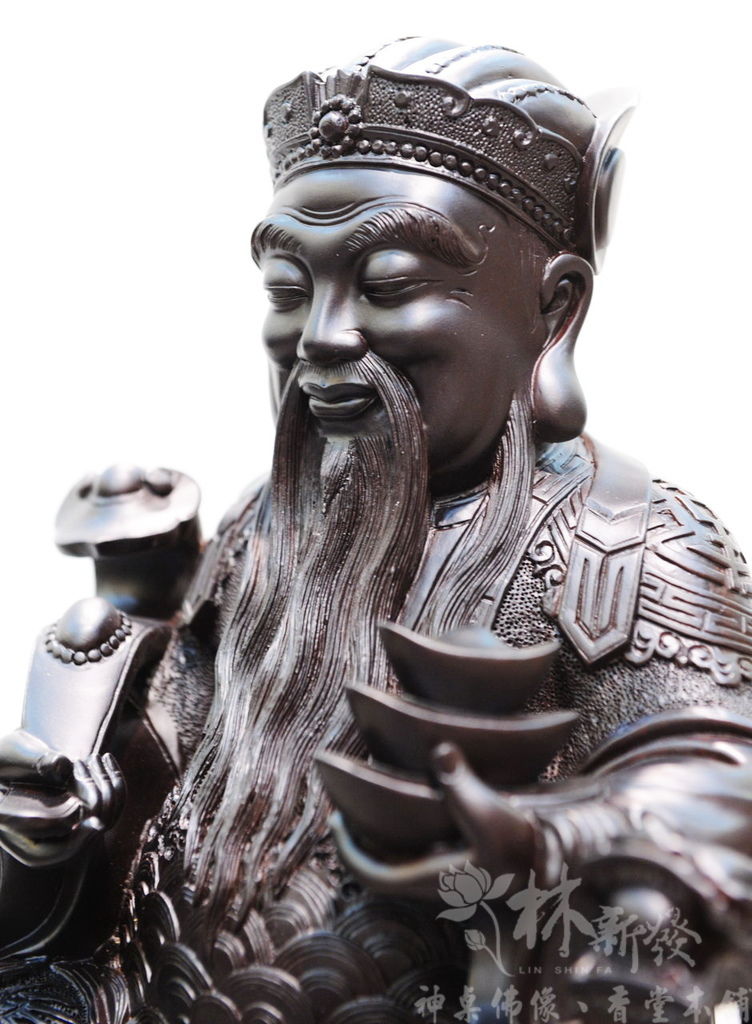 新發神藝-福德正神(黑檀木．極簡美感)