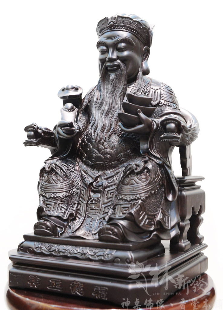 新發神藝-福德正神(黑檀木．極簡美感)