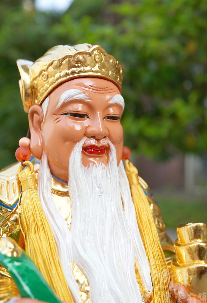 新發神藝-福德正神(馬來西亞跨海訂製，八吋八金身．描金)