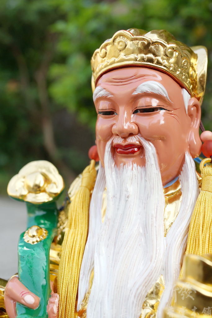 新發神藝-福德正神(馬來西亞跨海訂製，八吋八金身．描金)
