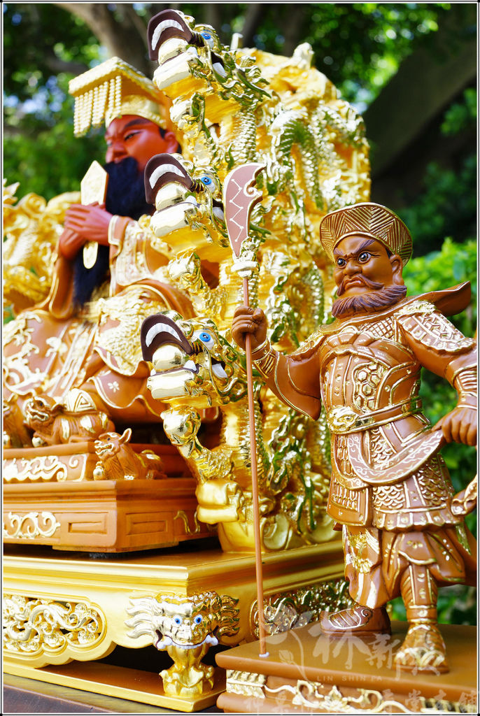 新發神藝-周倉將軍．關平將軍(八吋八．關公護法神)