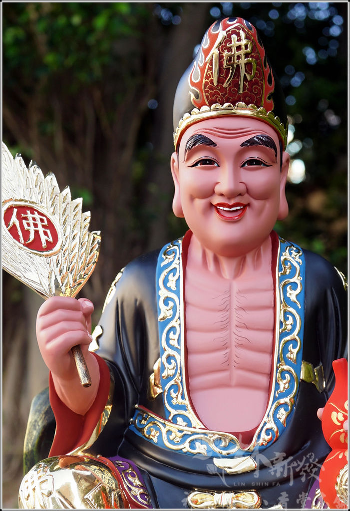 新發神藝-濟公禪師(黑袍補丁．金身佛衣)
