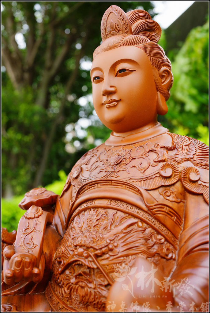 新發神藝-東王公．西王母(美洲綠檀精雕藝術)