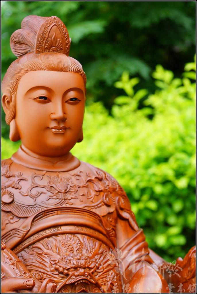 新發神藝-東王公．西王母(美洲綠檀精雕藝術)