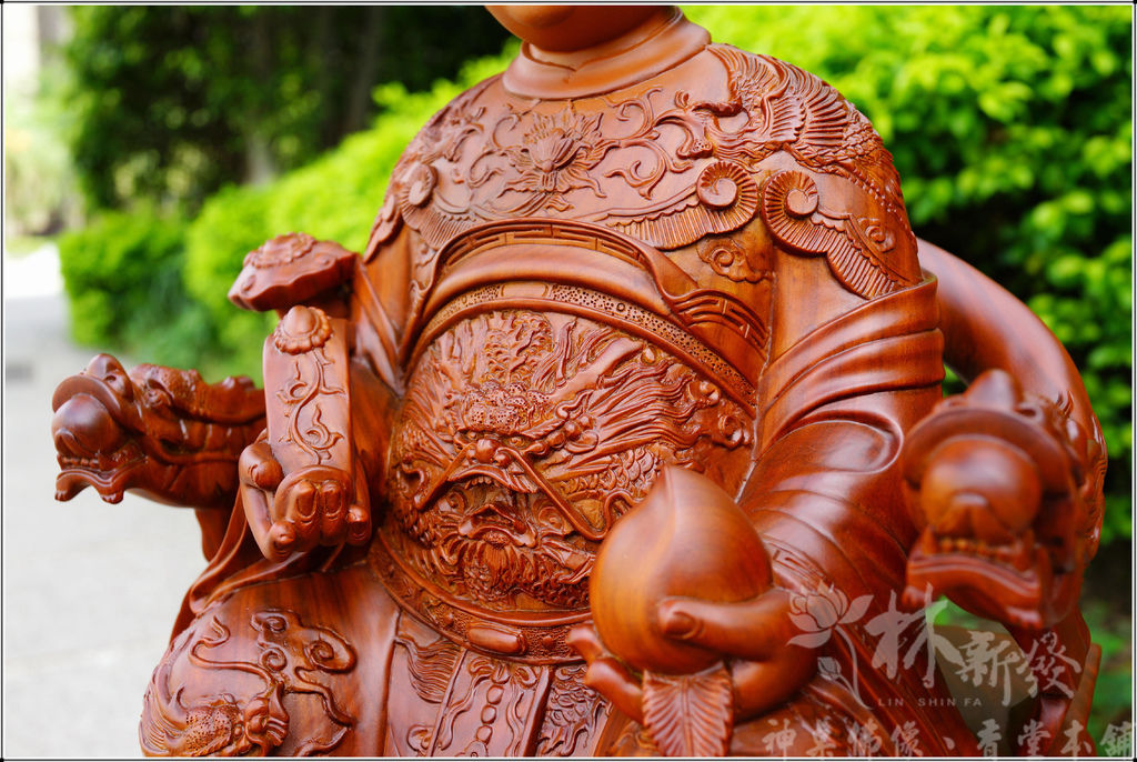 新發神藝美洲綠檀-西華金母(尺三)．瑤池金母(尺六)．東華帝