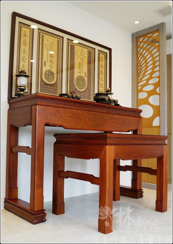 檜木神聯/字雕創作-「佛道禪心/萬字禪(富貴吉祥雕刻聯)」