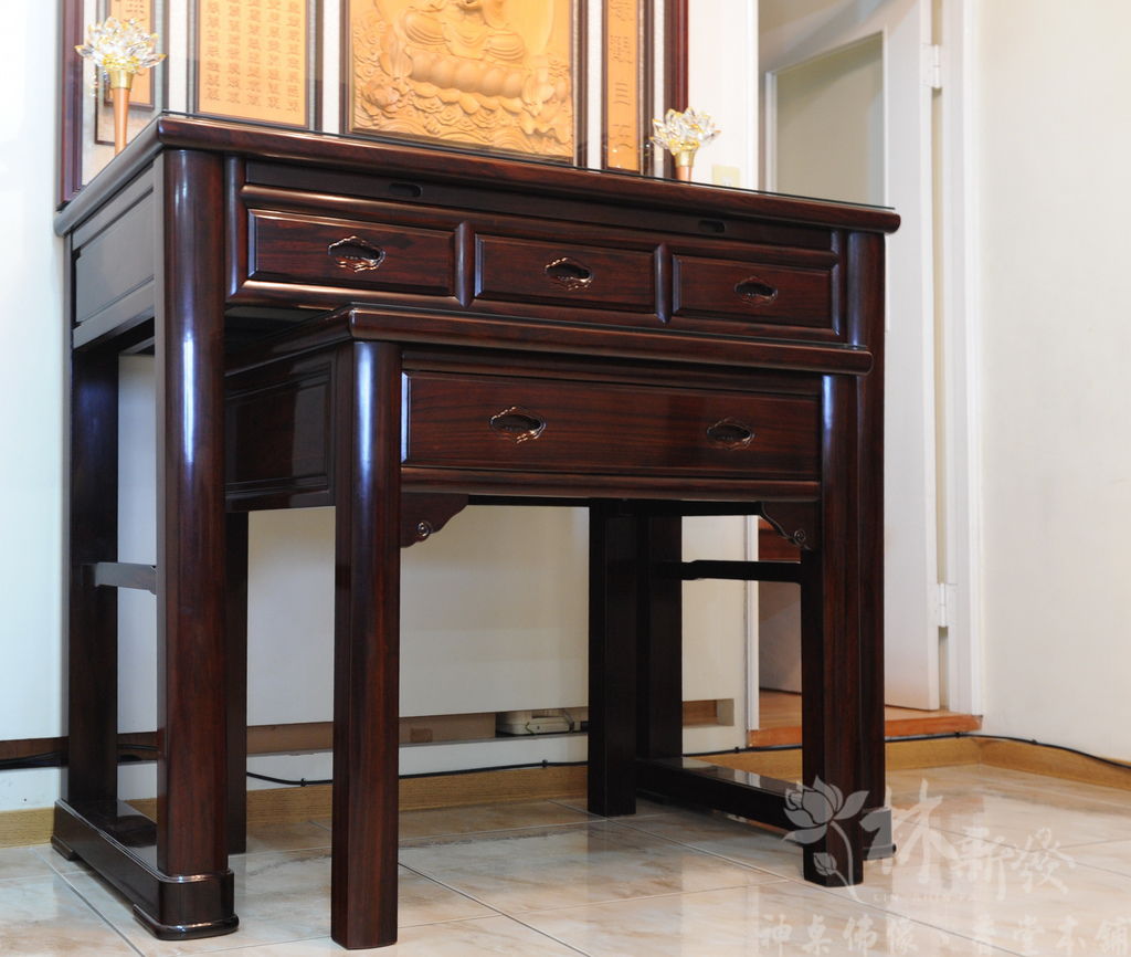 黑紫檀中式神桌.正體全蓮觀音-002.JPG 黑紫檀中式神桌.正體全蓮觀音-002.JPG