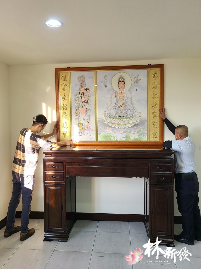 新發神桌-桶桌式神桌(黑紫檀.蓮花雕刻款/素面款) 新發神桌-桶桌式神桌(黑紫檀.蓮花雕刻款/素面款)