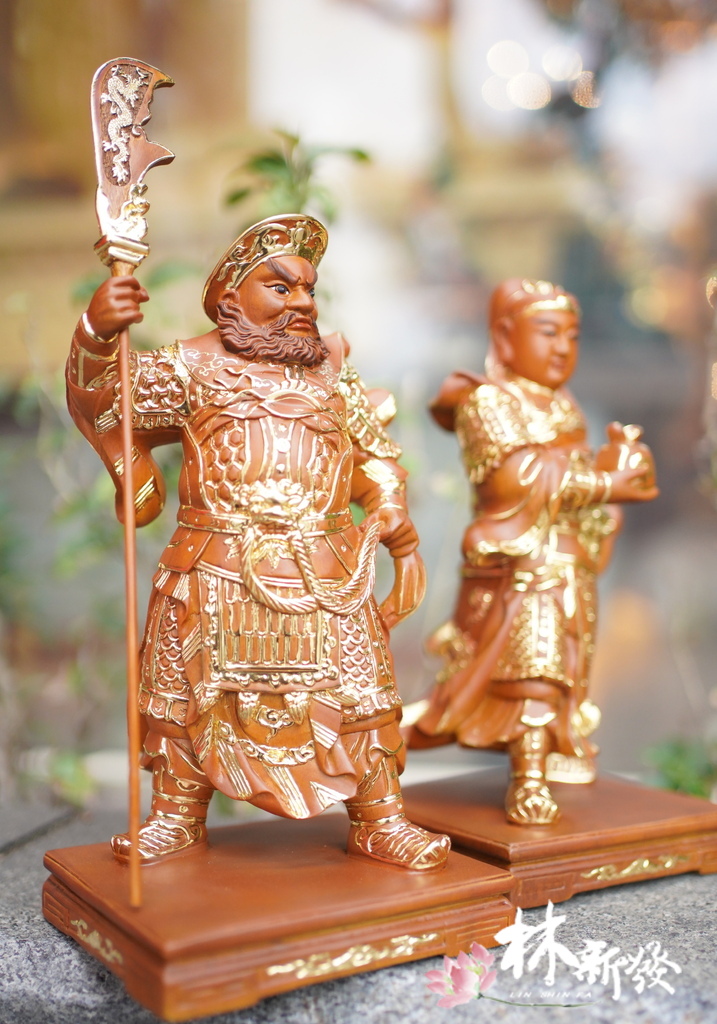 新發神藝-周倉將軍．關平將軍(八吋八．關公護法神)