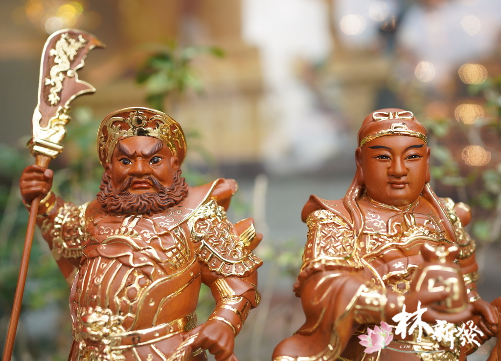 新發神藝-周倉將軍．關平將軍(八吋八．關公護法神)