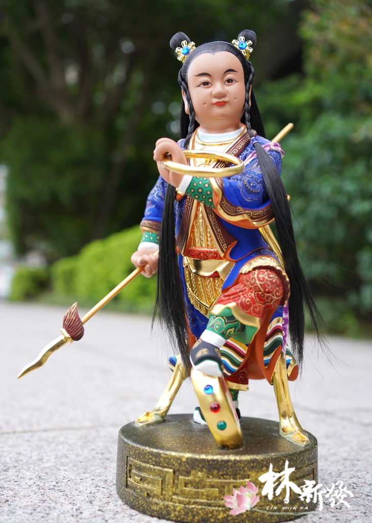佛堂設計．漢式如意黑檀神桌．佛在心中．LOTUS晶鑽燈-021.JPG