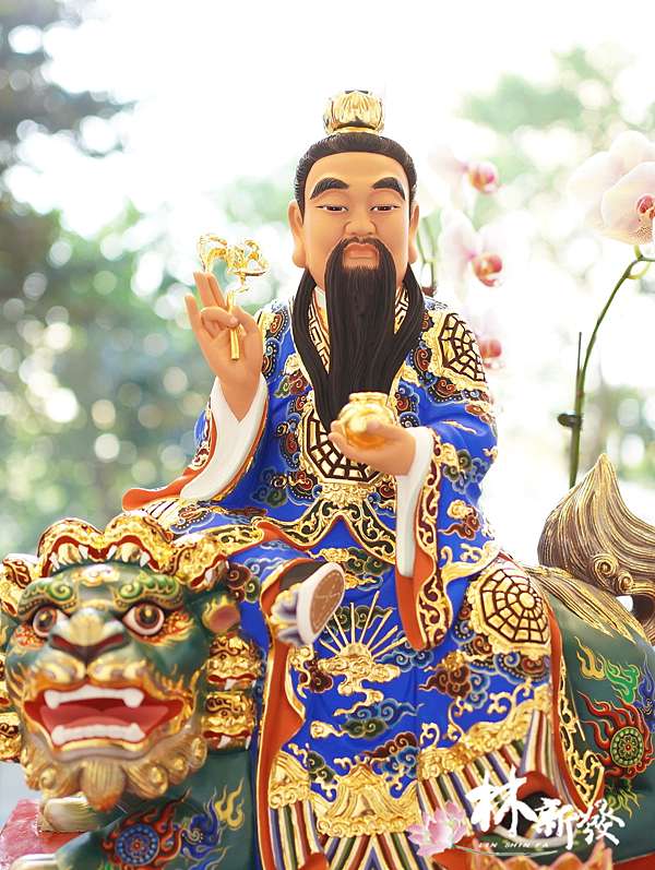 新發神藝-太乙救苦天尊/太乙真人（南式極彩藝術作品）－林新發神桌佛像