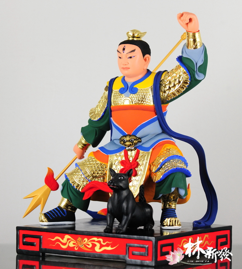 林新發神像-尺六樟木作品-二郎神君大元帥-004.JPG