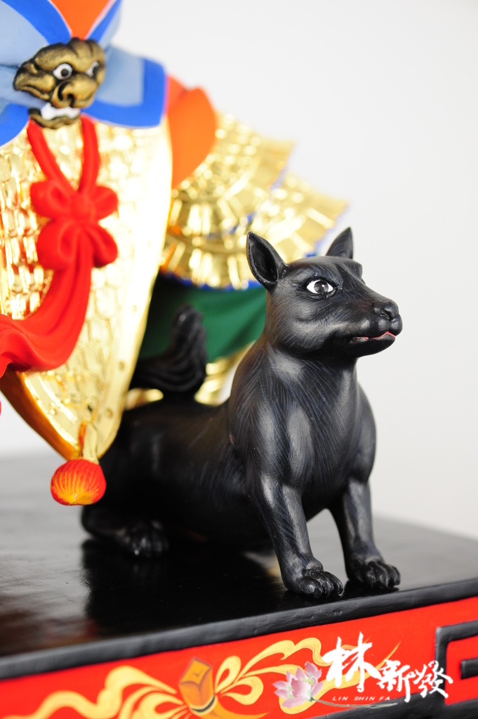林新發神像-尺六樟木作品-二郎神君大元帥-011.JPG
