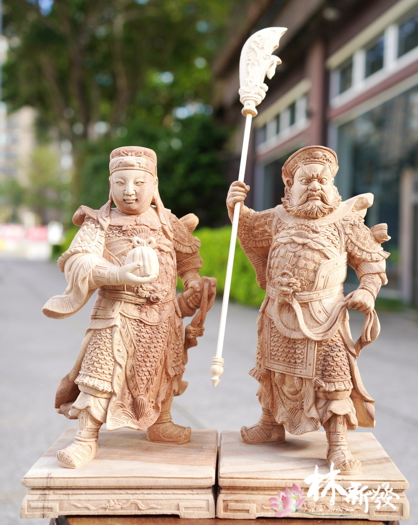 新發神藝-周倉將軍．關平將軍(八吋八．關公護法神)