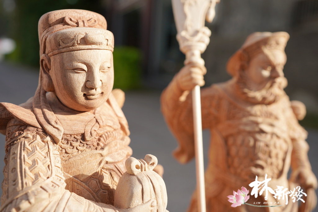 新發神藝-周倉將軍．關平將軍(八吋八．關公護法神)
