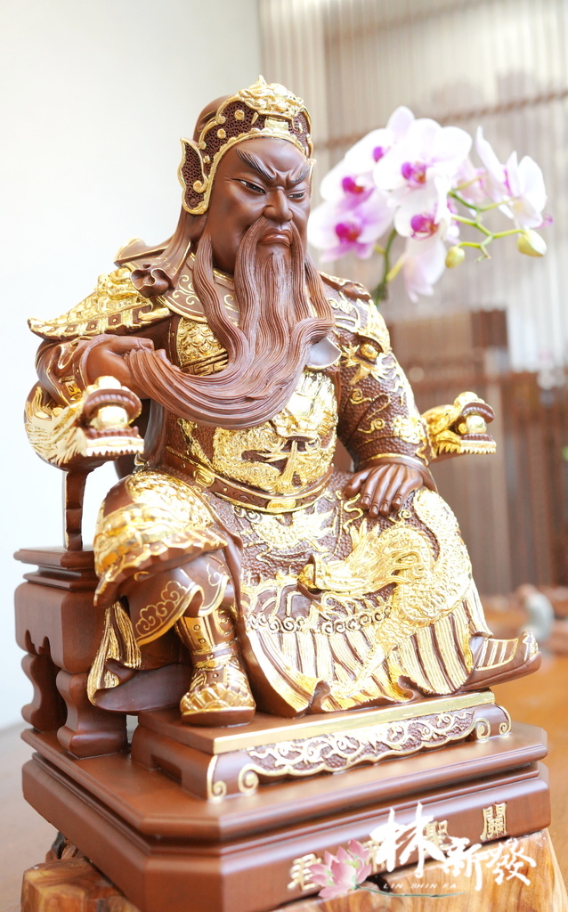 綠檀帝君.描金完成-003.JPG 綠檀帝君.描金完成-003.JPG