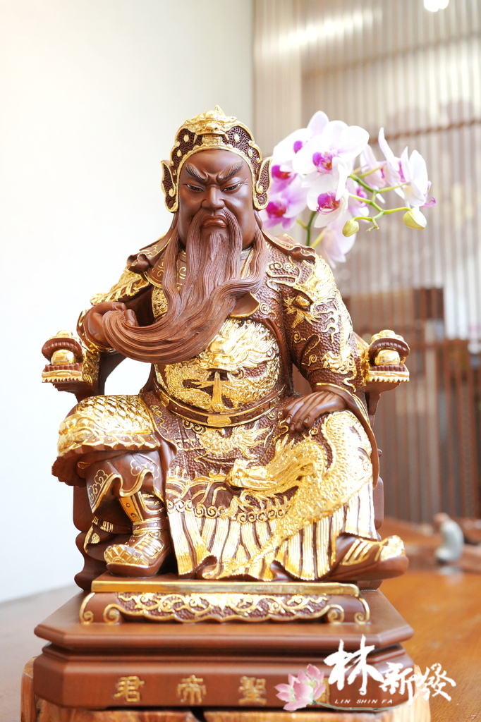 綠檀帝君.描金完成-002.JPG 綠檀帝君.描金完成-002.JPG