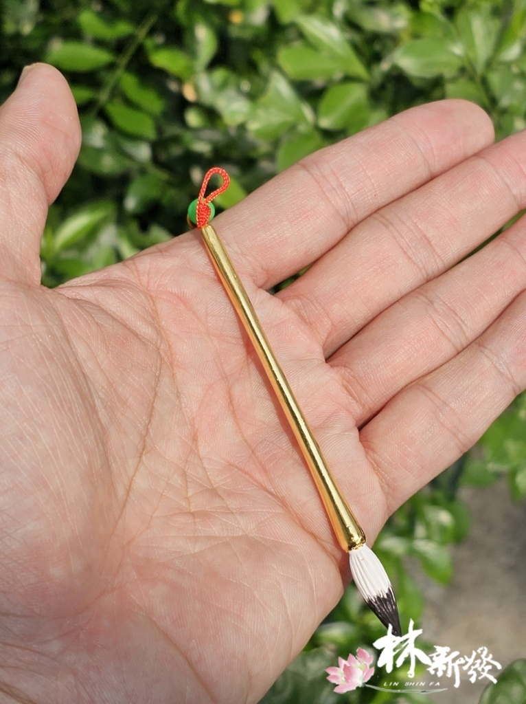 新發神藝木雕法器-地藏王法杖．天筆．金鋼杵(神明規格法器)