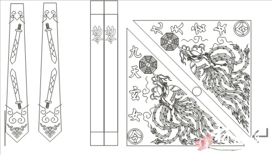 新發繡藝-全鳳令旗