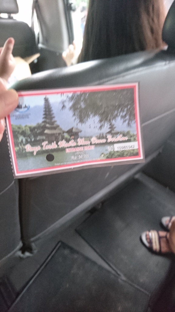 布拉坦湖神廟Pura Ulun Danu Beratan門票 (沒有濾鏡、只有晃動、絕對真實🤣🤣🤣)。