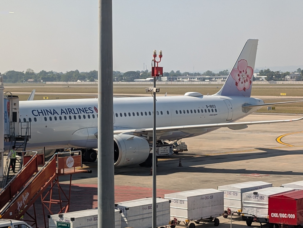 中華航空 台北桃園TPE→泰國清邁CNX 飛行紀錄