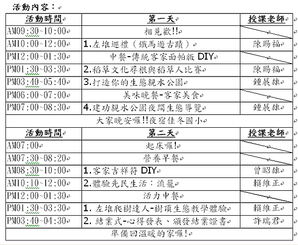 農村文化體驗營