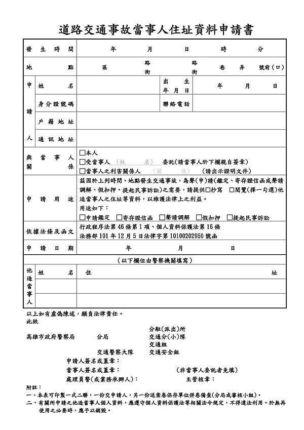 如何查得車禍肇事者的地址 林佳怡律師 離婚 免費法律諮詢 台中推薦好的女律師 法律顧問諮詢 徵信社 車禍 訴訟 贍養費 監護權 離婚律師 離婚訴訟 台中律師 台北律師 台南律師