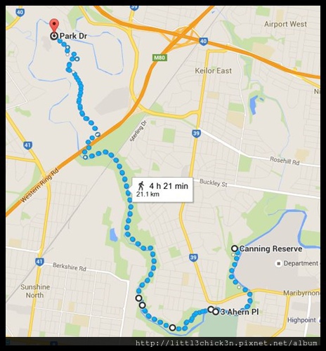 20160103 Brimbank Park and Maribyrnong River Walking Route.JPG