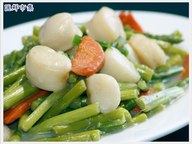 腰子貝炒蘆筍1 腰子貝炒蘆筍1