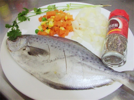黑胡椒醬花鯧魚2 黑胡椒醬花鯧魚2