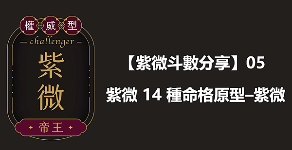  【紫微斗數分享】04｜紫微 14 種命格原型–紫微