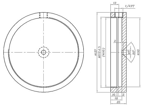 脫毛罐底座零件圖 脫毛罐底座零件圖