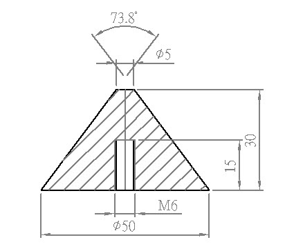 脫毛罐空轉防止錐零件圖 脫毛罐空轉防止錐零件圖