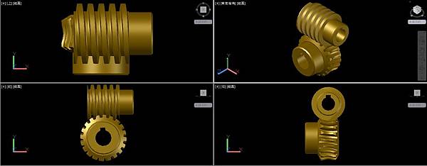 蝸桿&蝸輪畫法15 蝸桿&蝸輪畫法15