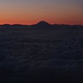 晚霞下的富士山