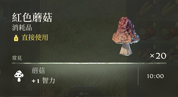 《霧鎖王國》 各項食物特性Buff