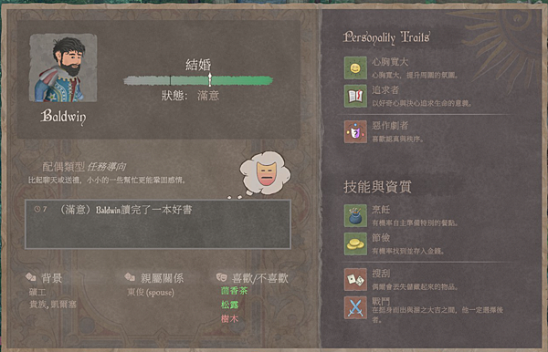 《歡欣森活／Mirthwood》 與NPC間的建立情感關係之