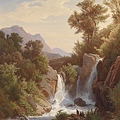 00037-Angler am Wasserfall by August Kessler (1826-1906) at 1853.jpg