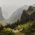 00025-Yosemite Valley, California from the artist's poit by Frederick Ferdinand Schafer (1839–1927) at 19 th.jpg