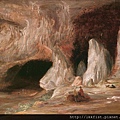 00049-Stalagmite columns at the southern entrance of the Burrangalong Cavern by Conrad MARTENS (1801 - 1878)  at 1843.jpg