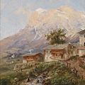 00071-Bei Cortino im Ampezzo Tal by Emil Barbarini (1855-1930) at 19th.jpg