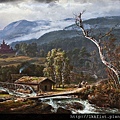 00085-Landscape at Kaupanger with stave church by Johan Christian Dahl (1788–1857) at 1847.jpg