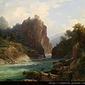 01013-Blick auf die Zenoburg bei Meran by Thomas Ender (1793–1875) at 1845.jpg
