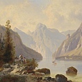 10005-0-Blick auf den Königssee mit St. Bartolomä by Josef Thoma (1828-1899) at 19th.jpg