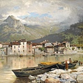 10005-3-Famiglia pescatore a Lecco sul lago di Como by Ercole Calvi (1824-1900) at 19th.jpg